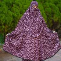 Elegant Palazzo long Khimar Set Product Code: 1650