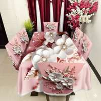 Premium 3D Print Table Cloth Set Product Code: 1963