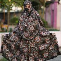 Elegant Palazzo long Khimar Set Product Code: 1643